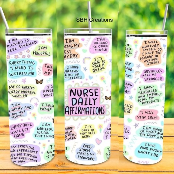 Nurse Affirmation tumbler - Picture 1 of 1